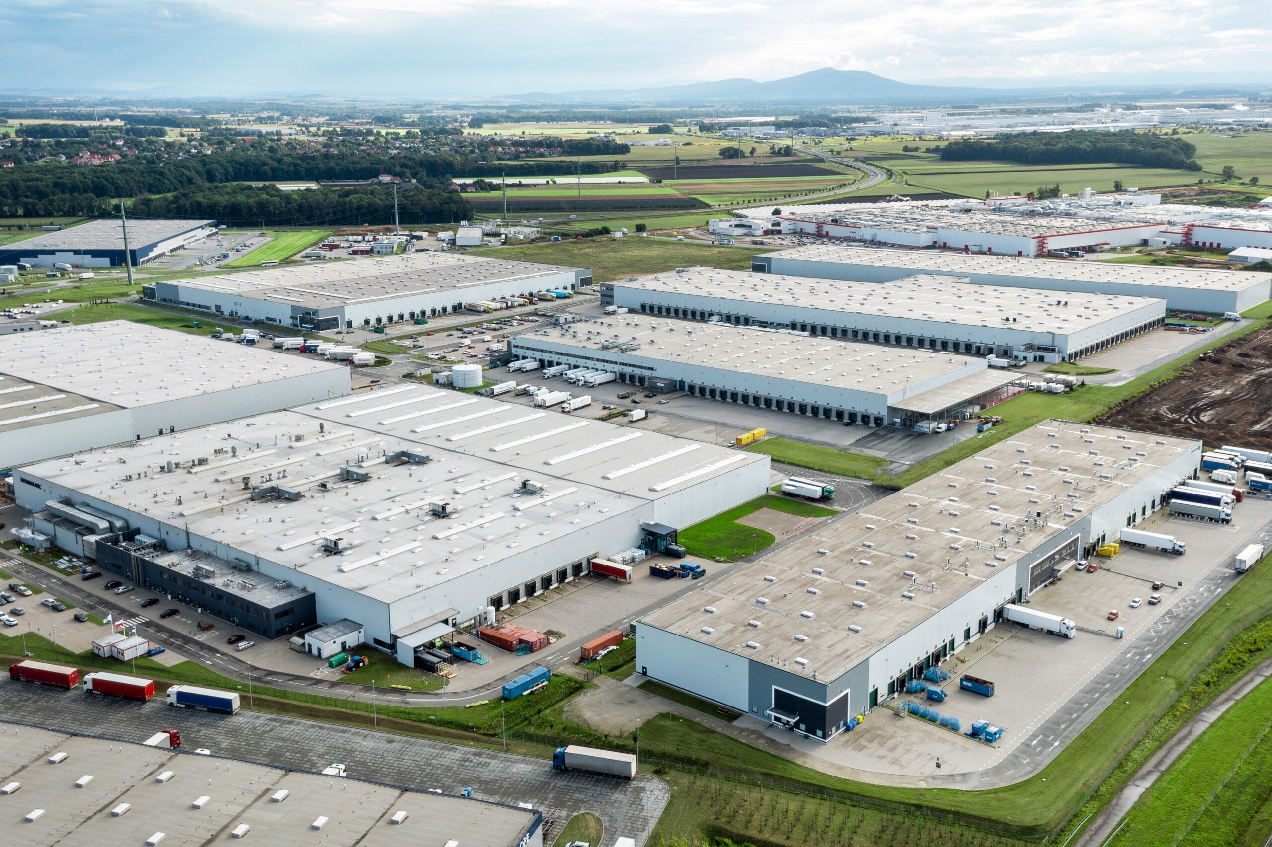 Aerial,View,Of,A,Warehouse,Or,Industrial,Plant,Or,Logistics